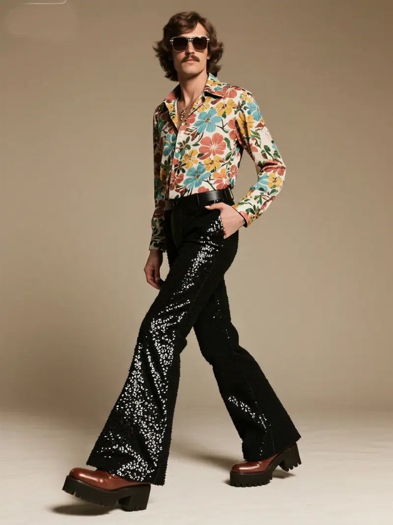 80s flares men - TikTok Shop