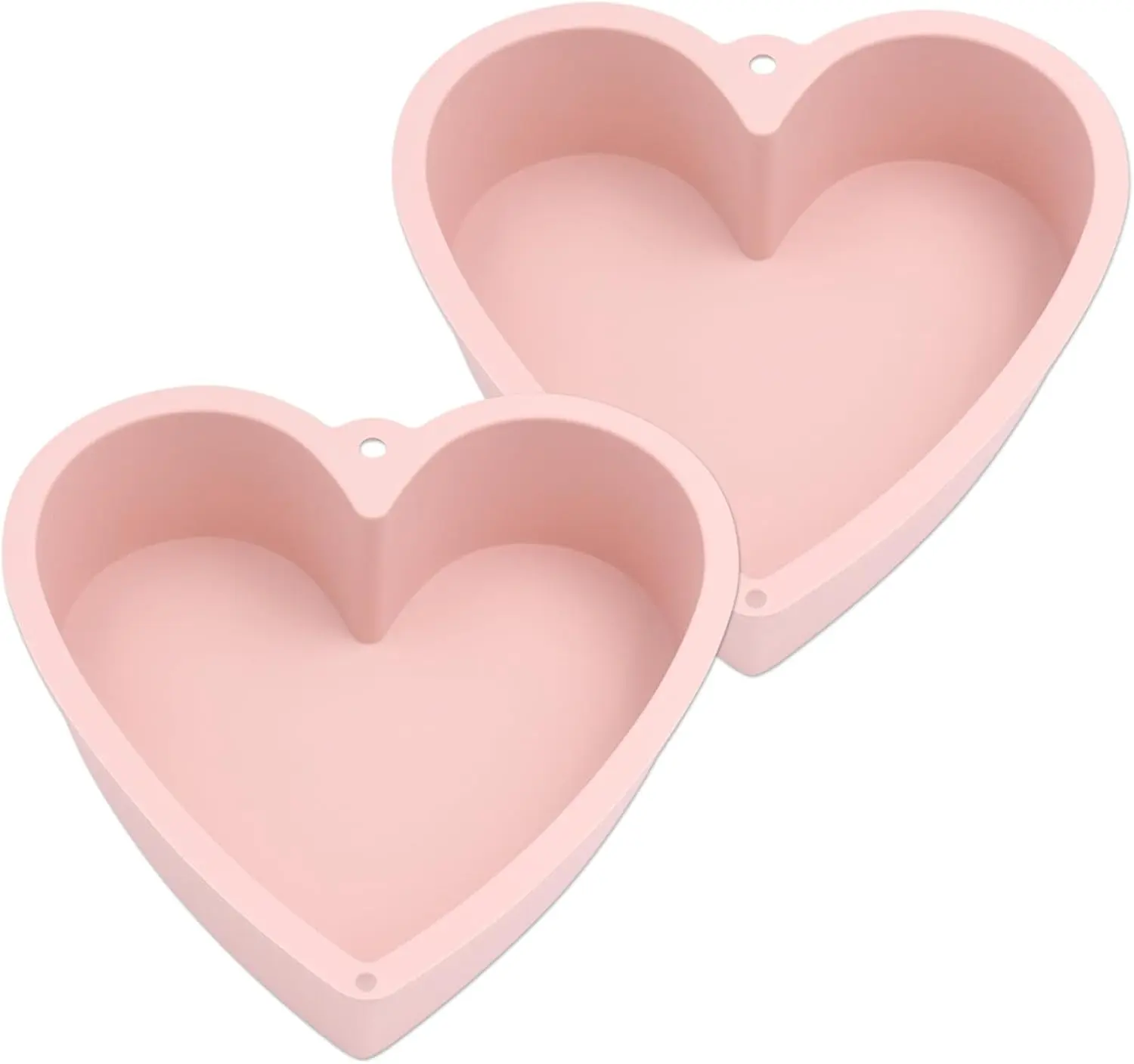 Heart Shaped Cake Pans, 2 count Heart Cake Pan 8 Inch with  Hole()