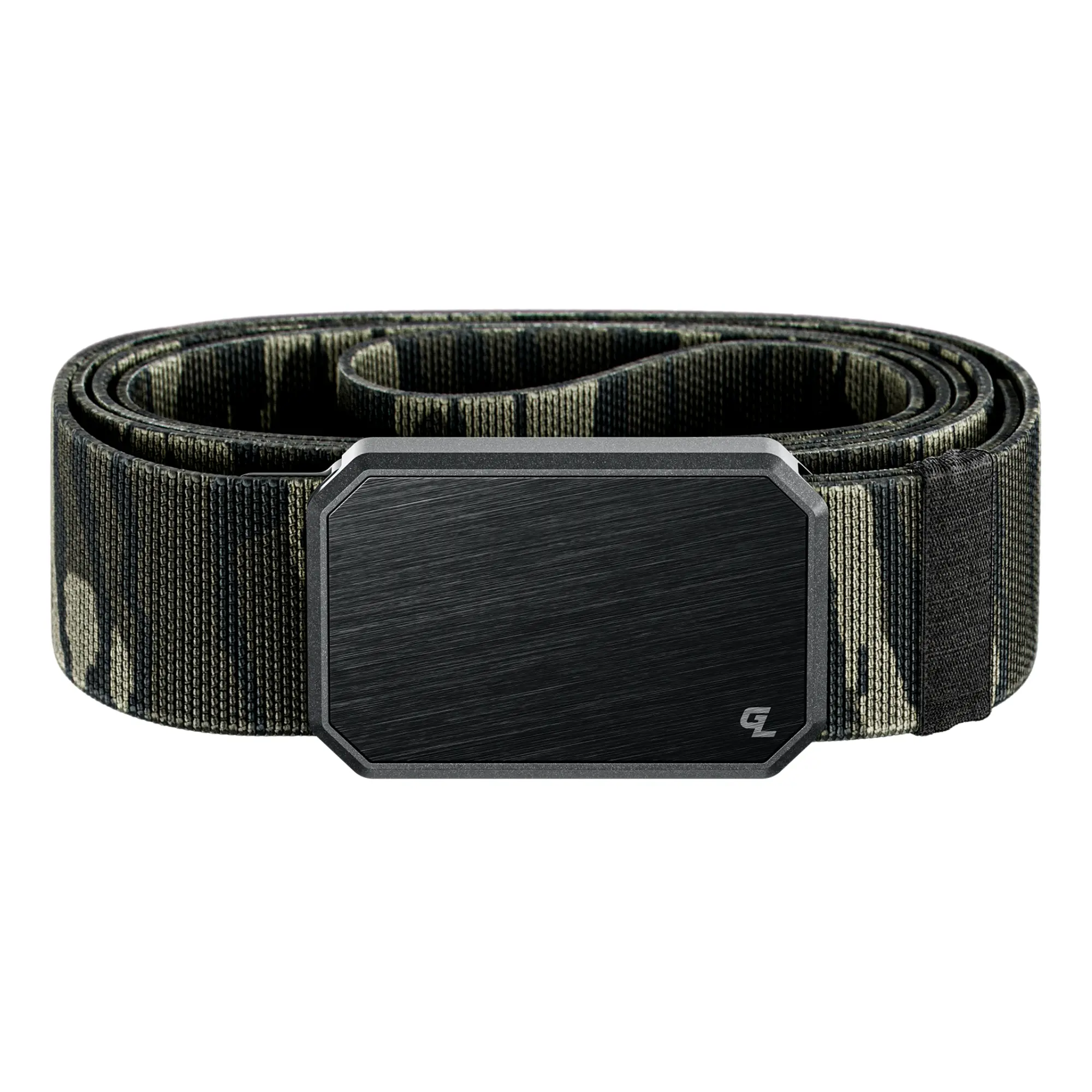 Groove Life Groove Belt, Men's Magnetic Stretch Belt, Adjustable Fit & Durable for Work, Everyday Carry & Casual Wear, Black / Mossy Oak Bottomland Camo