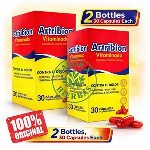 2 Pack Viral - Artribion Vitaminado 30 Capsules Each - Healthcare Vitamins - Gelatina Blanda Contra el Dolor - Musculo Tensional Inflamacion