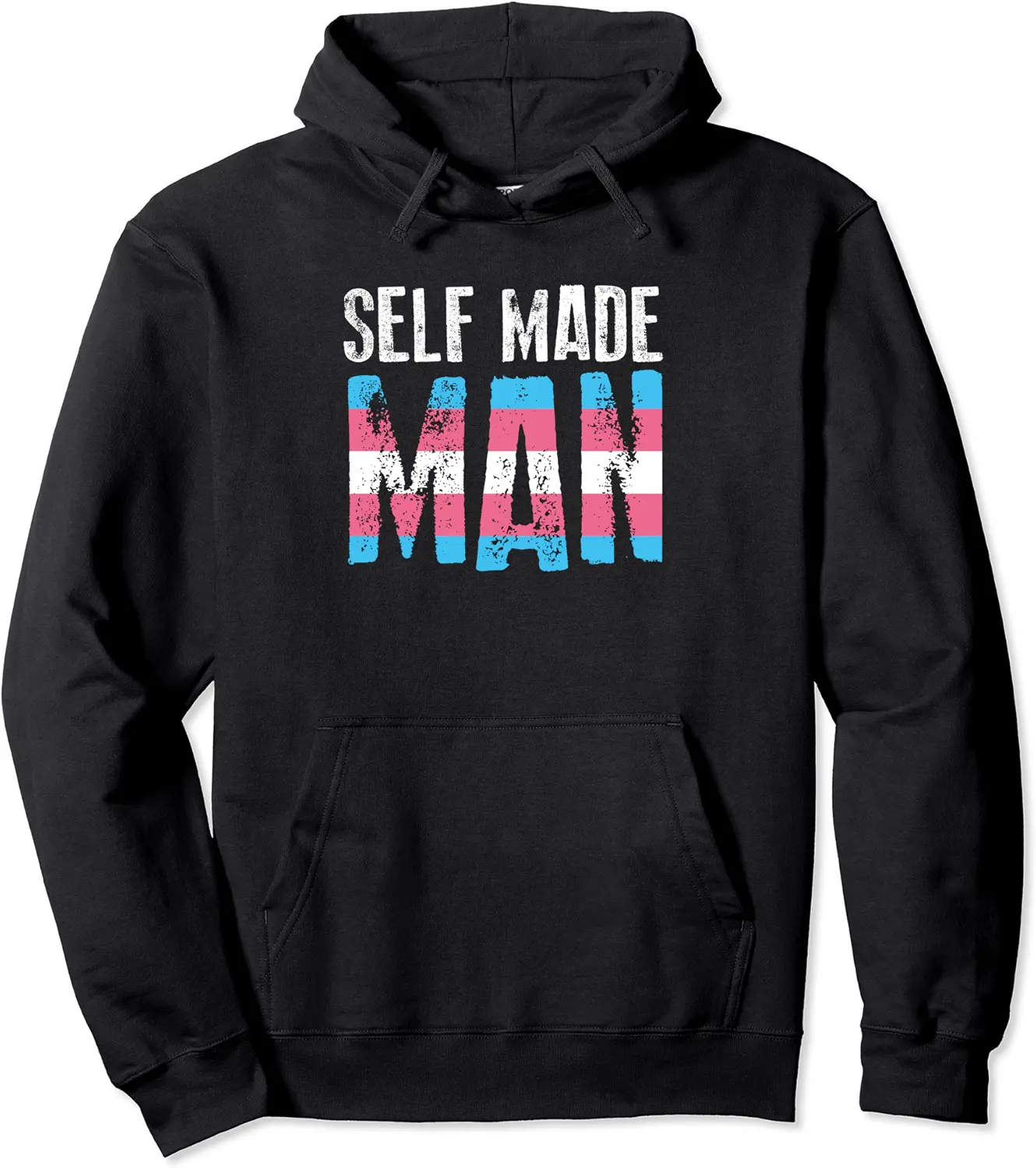 Selfmade Man Transgender FTM Pride LGBT Proud Trans People Pullover Hoodie - Bernadetab Shop 79B0982DMTZL