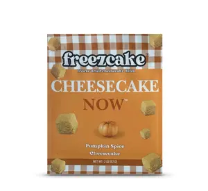 Freezcake Freeze-dried Cheesecake Bites Pumpkin Spice Flavor 2 oz Snack Pack Quick Easy Dessert Shelf-stable Travel-ready
