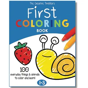 The Creative Toddler’s First Coloring Book Ages 1-3: 100 Fun Everyday Things & Animals to Color & Learn (US Edition),illustrations,animal coloring book mother day