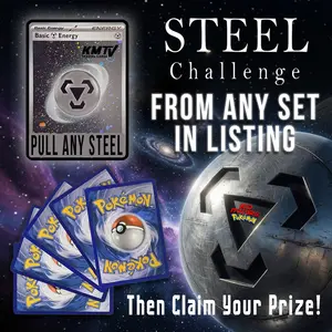 Kid Motors TV Card Value Breaks (Pull Any Steel Energy Card Full Art & UP) Get Slab or Products
