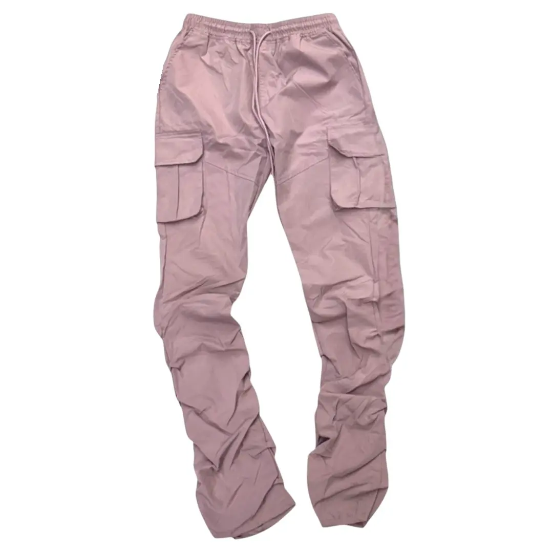 Rebel - STACKED NYLON CARGO PANT (DUSTY PINK) 422 522