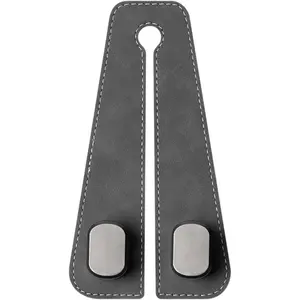 2-PCS Car Seat Back Hooks - Car Seat Headrest Double Hanger, 360° Rotatable Headrest Hanger Hook | Car Interior Storage Hooks, Car Back Seat Headrest Double Hooks for Purse Shopping Bags Coats Umbrellas