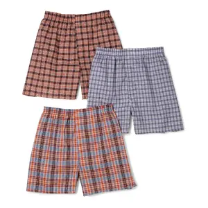 Fruit of the Loom Mens 3-Pack Assorted Tartan Plaid Boxers