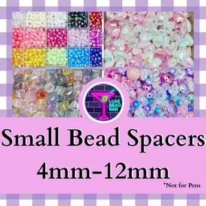 Small Bead Spacers/ Mixes 4mm-8mm for Phone charms, bracelet and other DIY