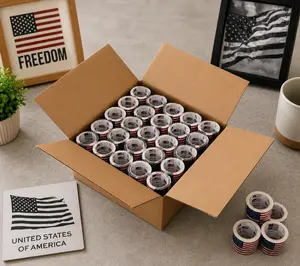 Fourth of July Patriotic Adhesive Tape 100pc