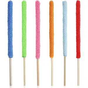 Household daily necessities 6 Pcs Microfiber Detail Duster Sticks Fan Cleaning Brush Fan Blade Cleaner Crevice Cleaning Tool Mini Split Cleaning Kit Car Air Vent Cleaner Fan Clean Brush for Home Car Window Blind