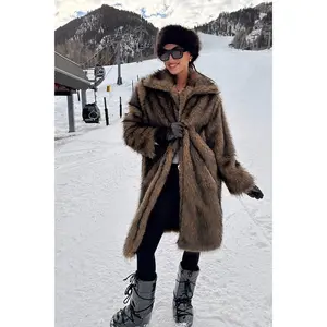Saphira Oversized Faux Fur Maxi Coat