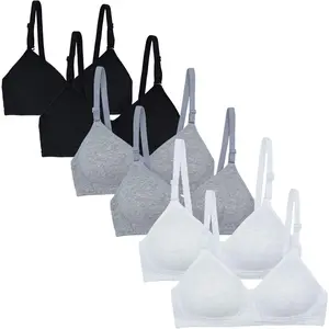 6 Pack  Padded Starter Bras for Teens Girls