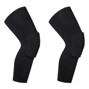 Sports Knee Pad (2 Counts), Anti-collision Honeycomb Design Knee Support, Sports Knee Sleeve for Volleyball, Basketball, Football, Gym Fitness Exercise, Sports Accessories