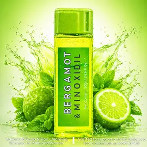 Herbalista Viral - Bergamot & Minoxidil Shampoo for Men and Women 500ml (16.9fl oz) | Botanical Hair Cleanser | Refreshing Daily Care | Healthy-Looking Hair & Scalp Support