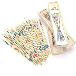 1pcs Wooden Classic Pick Up Sticks Game with Instruction Development Learning Toy for Kids Children Gift Party Favor Family Game