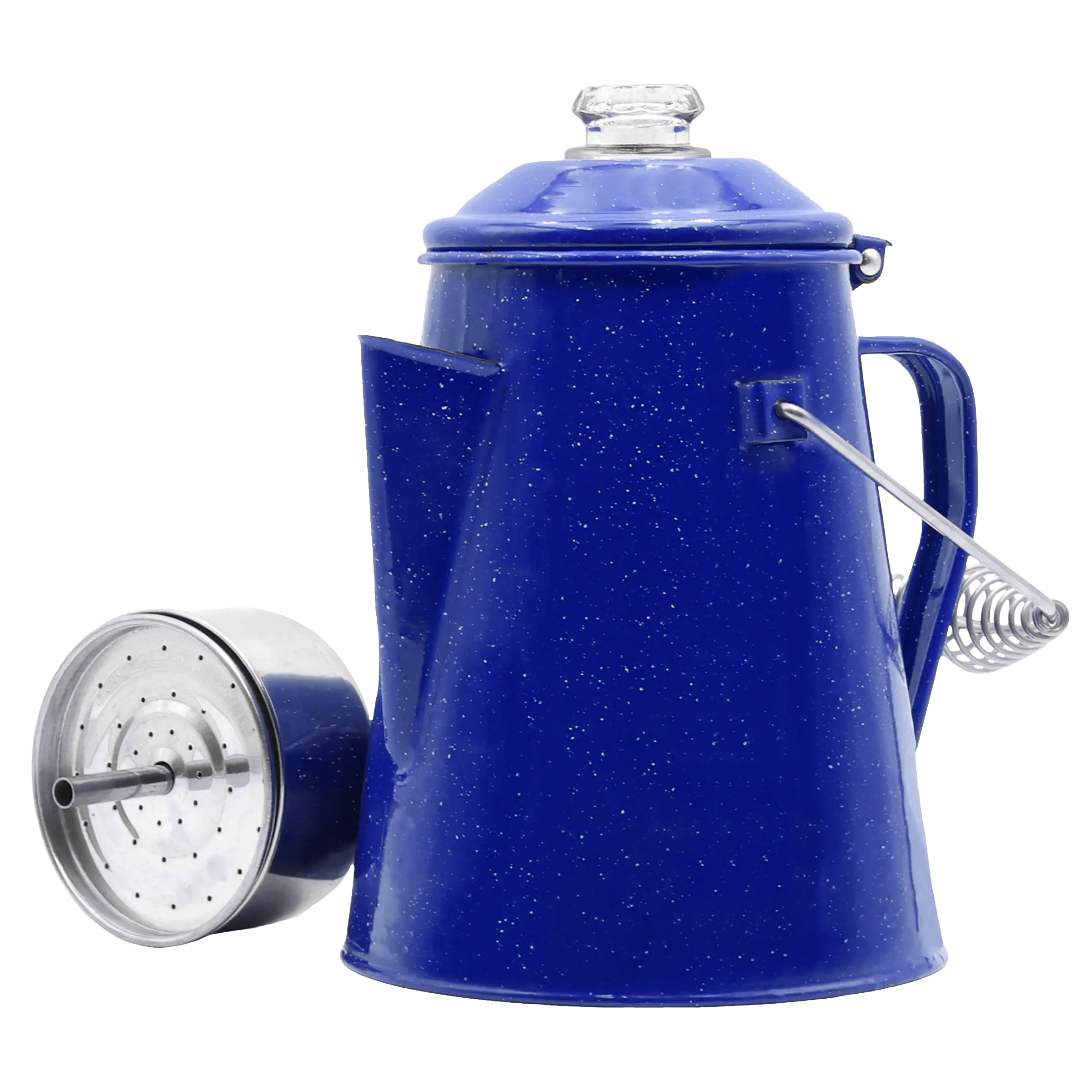Glazed Enamel Steel Coffee Percolator