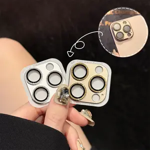 【 iPhone lens film 】HD Glitter One metal lens film for Iphone16 Pro Max 15 14 Plus High definition Tempered glass Second stick