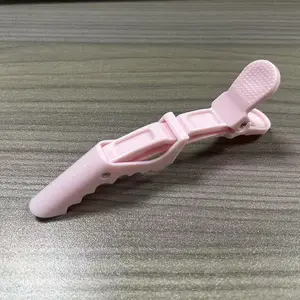 Silicone & Stainless Steel Crocodile Hair Clip, Durable Salon-Grade Hair Tool, Smooth Hold Accessory for Styling