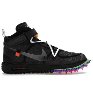 Nike Men's Air Force 1 Mid Off-White Black, from StockX