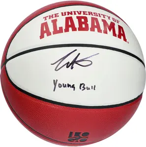 Collin Sexton Alabama Crimson Tide Autographed Spalding White Panel Basketball with "Young Bull" Inscription - Fanatics Authentic Certified