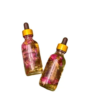 Peppermint Massage Oil 2oz - Body Care Cosmetic for Deep Tissue Massages with Peppermint Fragrance