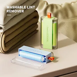 Washable Lint Roller with Portable Design and Cover for Effective Pet Hair and Dust Removal on Clothes -Ideal for Home & Travel Use Reusable Lint Roller Pet HairRemover