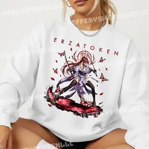 Sl33p T0k3n Erza Scarl3t Graphic Tee, FairyTail Shirt, Anime Fan Merch, Unisex Sweatshirt Hoodie