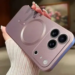 OREKROY【Freeship】Mag Safe Magnetic TPU Case for iPhone 17 Pro Max 16 15 14 13 12 11 Pro Max with Camera Lens Protector, Shockproof Soft Back Phone Cover with Magsafe Wireless Charging