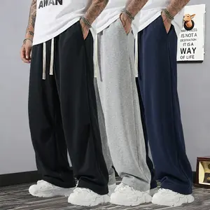 3-pack men’s American casual straight sweatpants, breathable cotton-polyester blend fabric that drapes well, retains its shape, versatile and suits everyone, ideal for summer campus commuting outfits. men's shorts