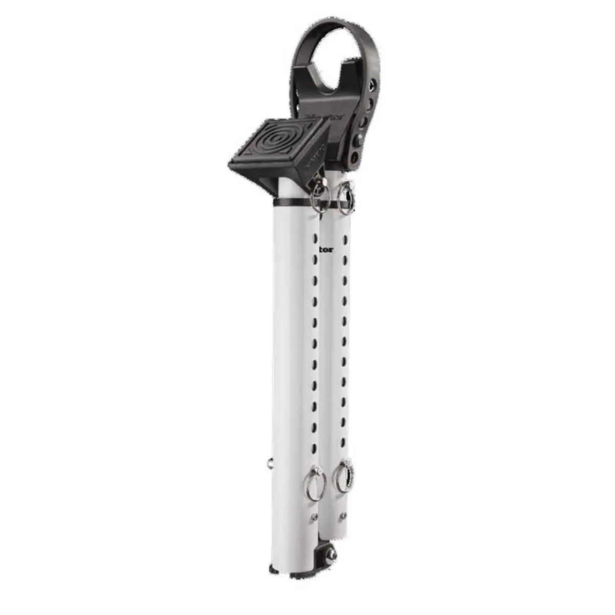 212 MAIN Master Lock 5037773 Steel Indoor Security Bar, White, Door Hardware, Quick Release Folding Bar, Adjustable Size, Flexible Strap Door Reinforcement