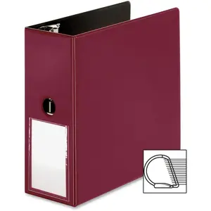 Business Source  5 in. Ring Binder - Burgundy