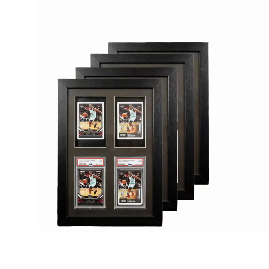 mtg card display frame 5 Trading Card Frame (1x5 Layout) for Raw Cards With UV Protection, Magic the Gathering, MTG, Yu-gi-oh!, TCG, Quality Display Wall Hanging
