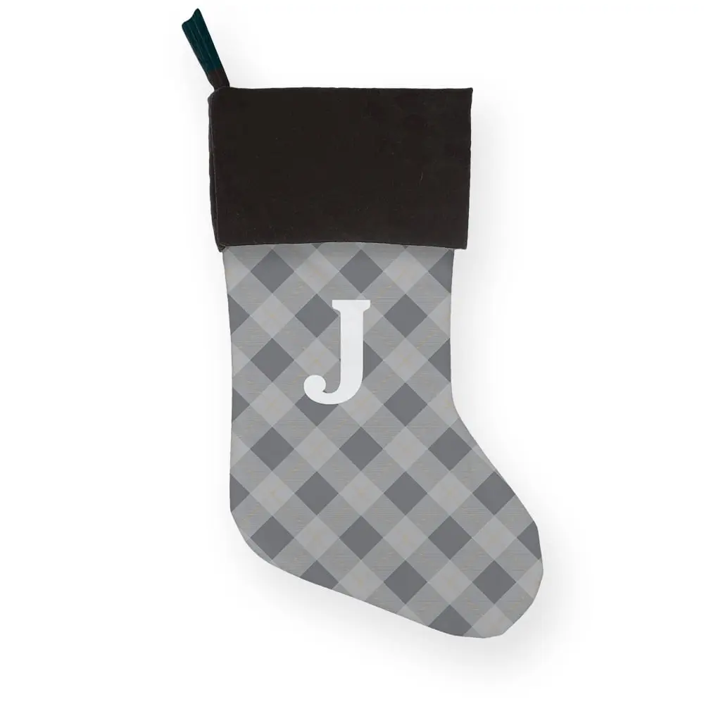 Personalized Christmas Stocking With Initial  Custom Holiday Stocking For Family, Kids, Pets & Couples  Embroidered Name Stocking, Christmas Mantle Decor