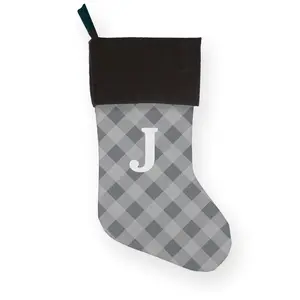 Personalized Christmas Stocking With Initial  Custom Holiday Stocking For Family, Kids, Pets & Couples  Embroidered Name Stocking, Christmas Mantle Decor
