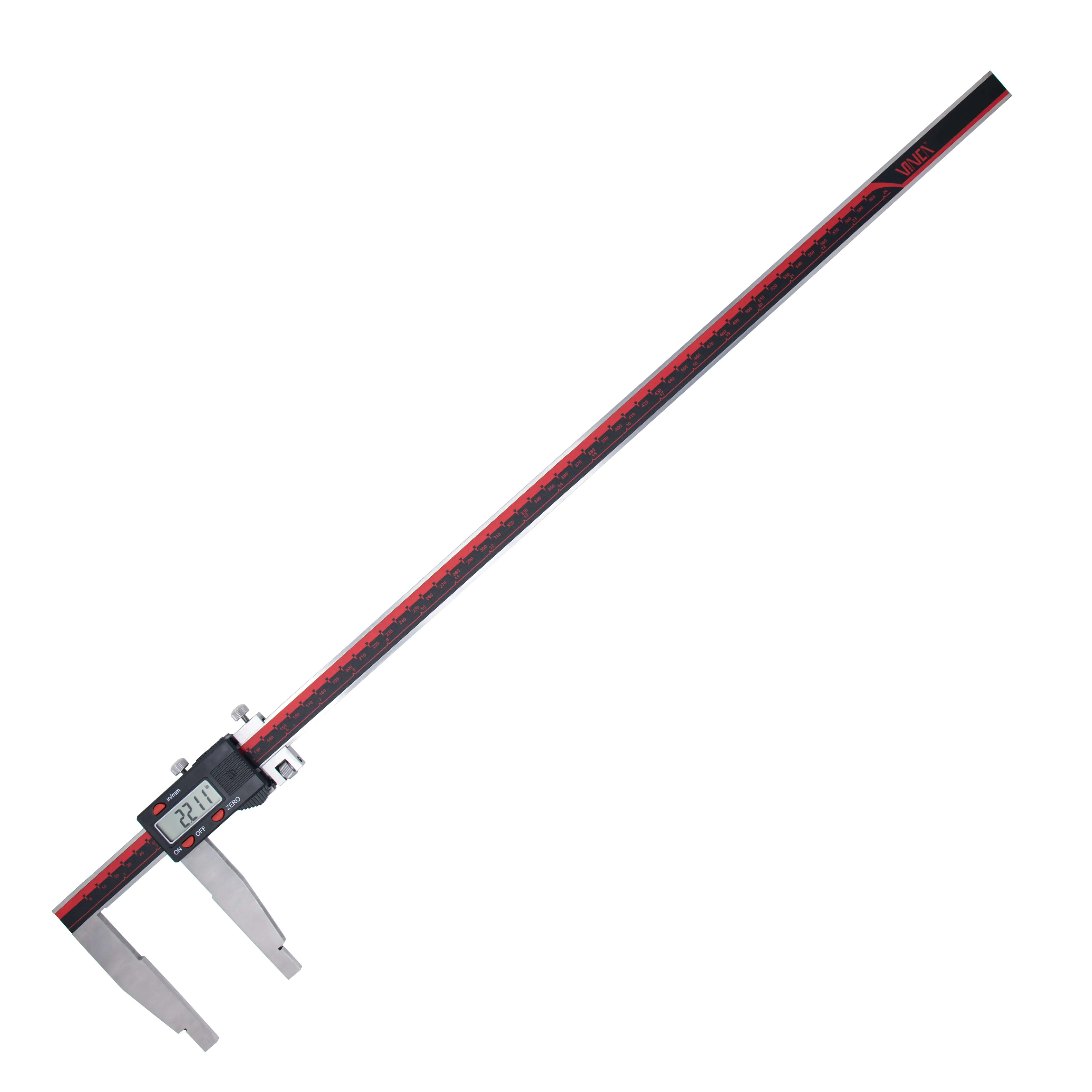VINCA 0-24 Inch/600mm Stainless Steel Digital Caliper, Inch/mm Conversion