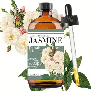 120ML Jasmine Scented Premium Essential Aromatherapy Oil, Long-Lasting Fragrance, Home Use, Nail Hair Skin Care, Massage Diffuser Humidifier