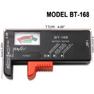 Universal Button Cell Color Coding Chart Instruction, Voltage Tester Checker, Car Inspection Tool For Car