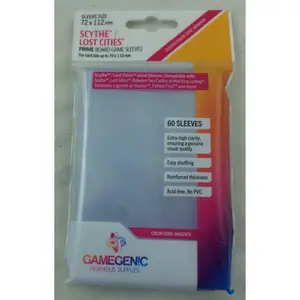 Gamegenic 72x112mm Scythe/Lost CitiesCard Sleeves (60pcs) ASMGG1043