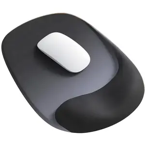 Ergonomic Mouse Pad with Gel Wrist Support - Premium Lycra Fabric, Non-Slip, Universal Mouse Pad, Perfect for Laptops & Desktops, Ideal for Office & Gaming, Rubber Base, Mouse Pads for Des, Non Slip Mousepad