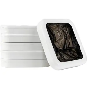 Trash Bag Refill Rings for Self Sealing Smart Trash Can Intre-02, Pack of 6-supports approximately 150 uses