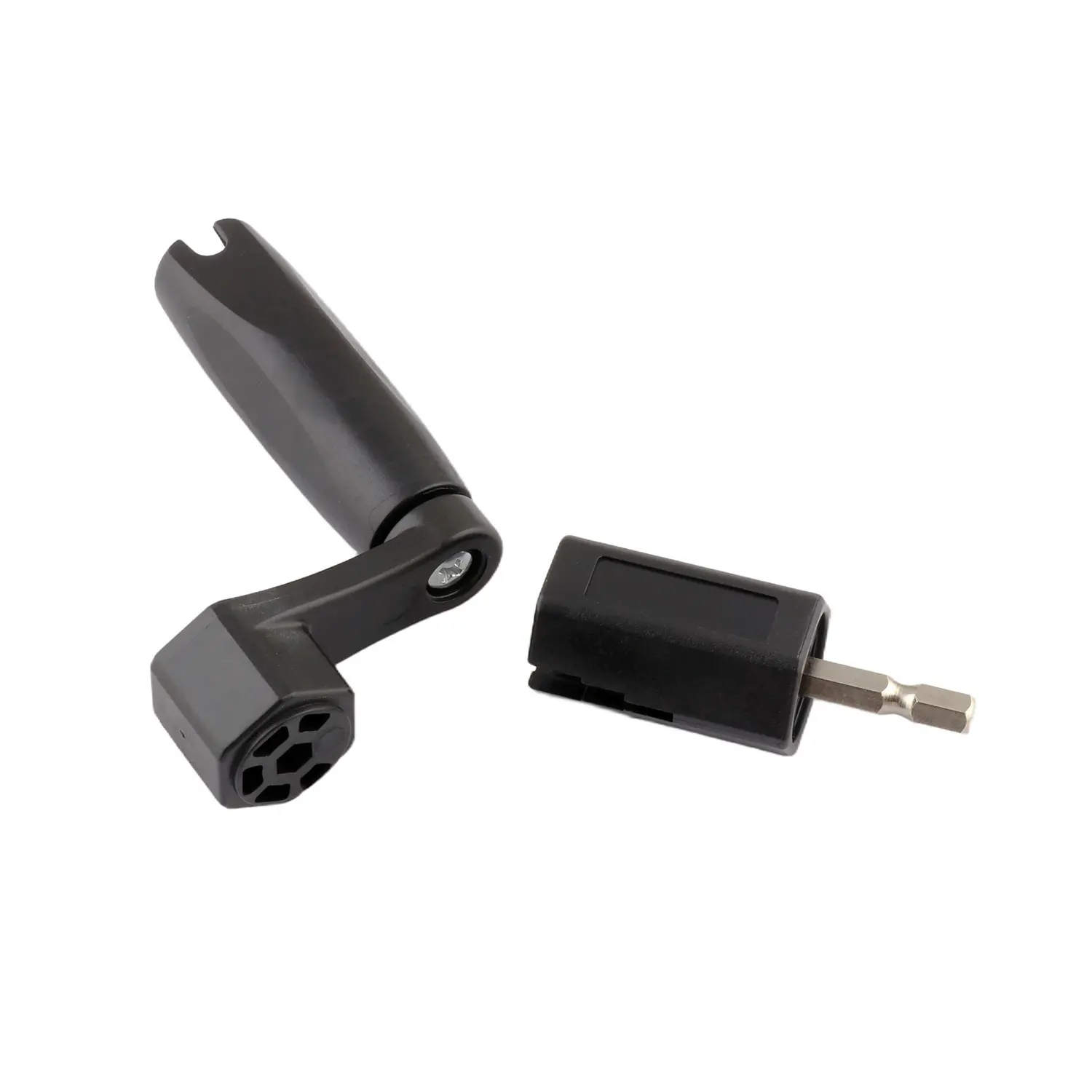 Metallor Guitar String Peg Winder - Multi-Functional Instrument Accessory with Detachable Head, Quick Bridge Pin Remover, Durable Anti-Broken Material, Approx. 13.3cm Music Accessory