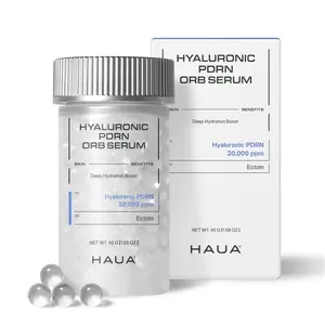 HAUA Hyaluronic PDRN Orb Serum I 30,000 PPM Hyaluronic PDRN | Salmon DNA | Intensive Hydration & Barrier Repair | Plumping, Firming & Brightening | Hypoallergenic Korean Skincare
