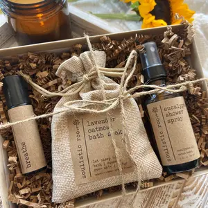 Natural Spa Trio | Eucalyptus, Lavender & Peppermint Essential Oil Set