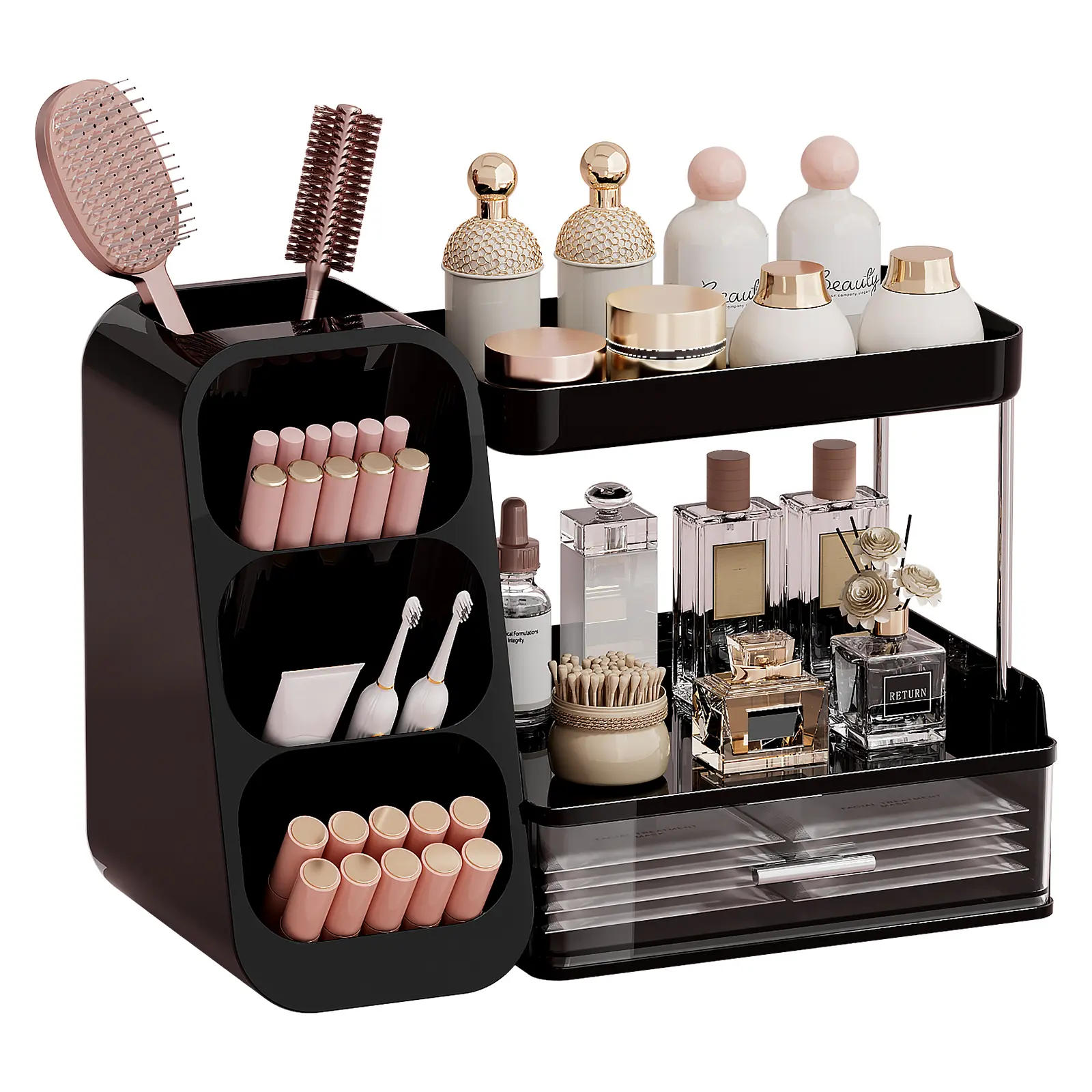 Desktop Storage Rack - Black