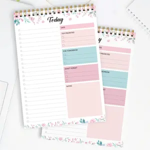 1pc B5 Daily Planner, Planner Notebook, Floral Undated To-Do List Organizer with Sections for Top Priorities, Tomorrow’s Tasks, Reminders, and Notes, Ideal for Work, School, and Personal Productivity