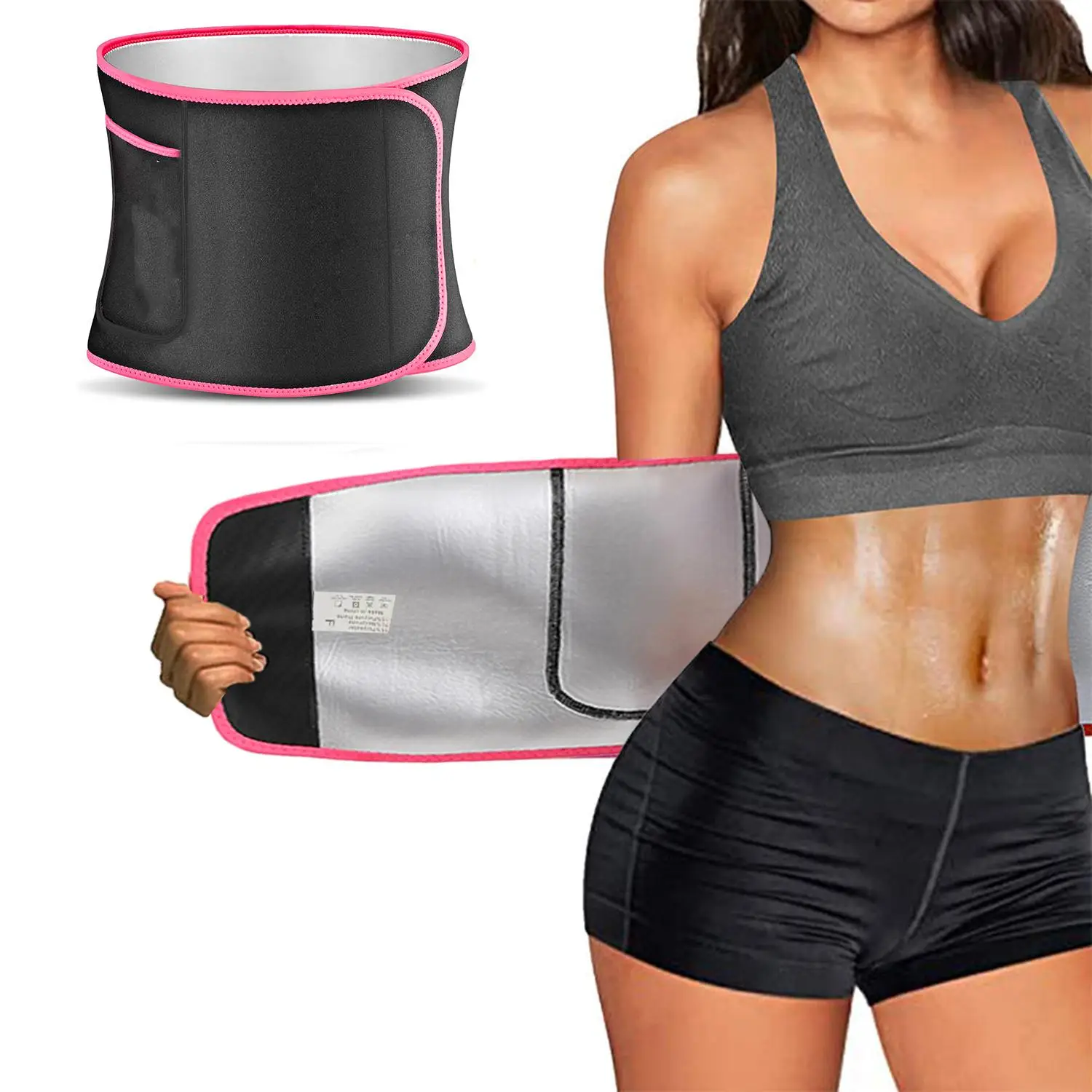 Sports Waist Trainer, Unisex Sweat Waist Trainer, Comfortable Sauna Sweat Belt, Sports & Outdoor Accessories