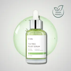 iUNIK Tea Tree Relief Serum 50ml | Calming & Hydrating Face Serum  | With Tea Tree Leaf Water 67% + Centella Asiatica Extract 19.5% | Soothes Irritation, Reduces Redness & Balances Oily, Sensitive Skin
