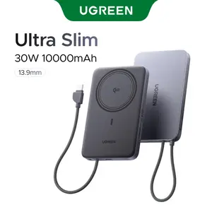 [LIVE ONLY]UGREEN Magnetic Power Bank Qi2 Certified 15W Fast Charging Wireless Battery Pack Slim 10000mAh Magsafe Portable Charger with 30W USB-C for iPhone 17/16/15/14/13/12 Series ,tiktokshopmemorialday,outdoorfun summerwins