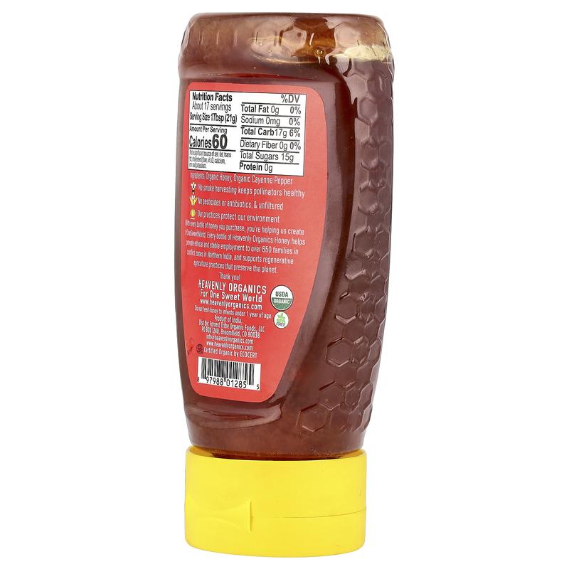 Heavenly Organics 100% Organic Hot Honey, 12 oz (340 g)