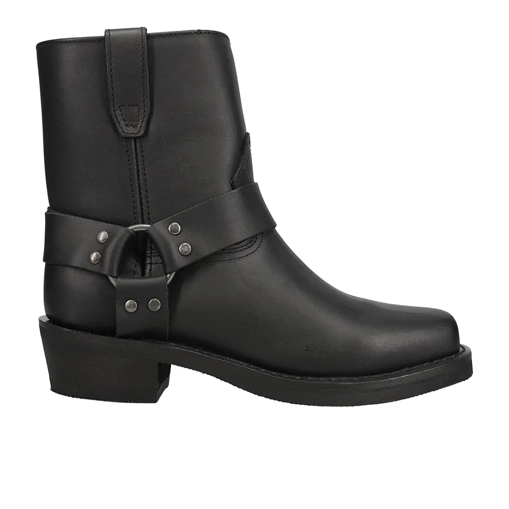 Dingo Boots Mens Rev Up Motorcycle Casual Boots Ankle - Black